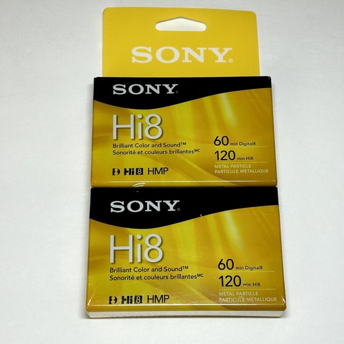Sony Hi8 120 Min Digital8 60 Min HMP 2er-Pack Camcorder Kassettenbänder Neu Versiegelt - Bild 14 von 14