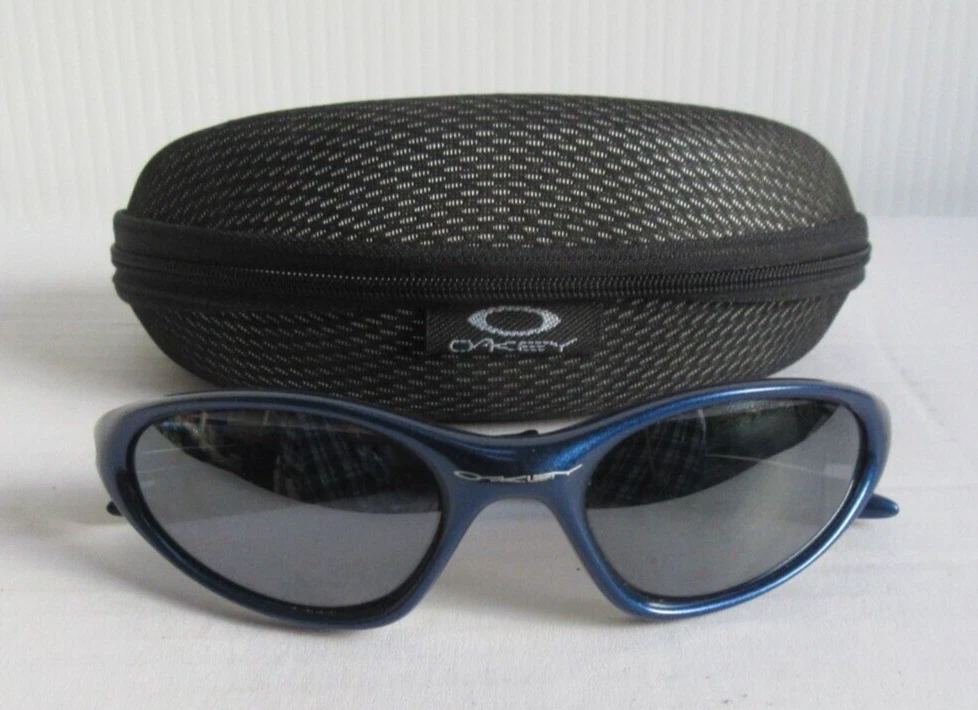 Vintage Oakley Minute 1.0 Blue Sunglasses Made in USA