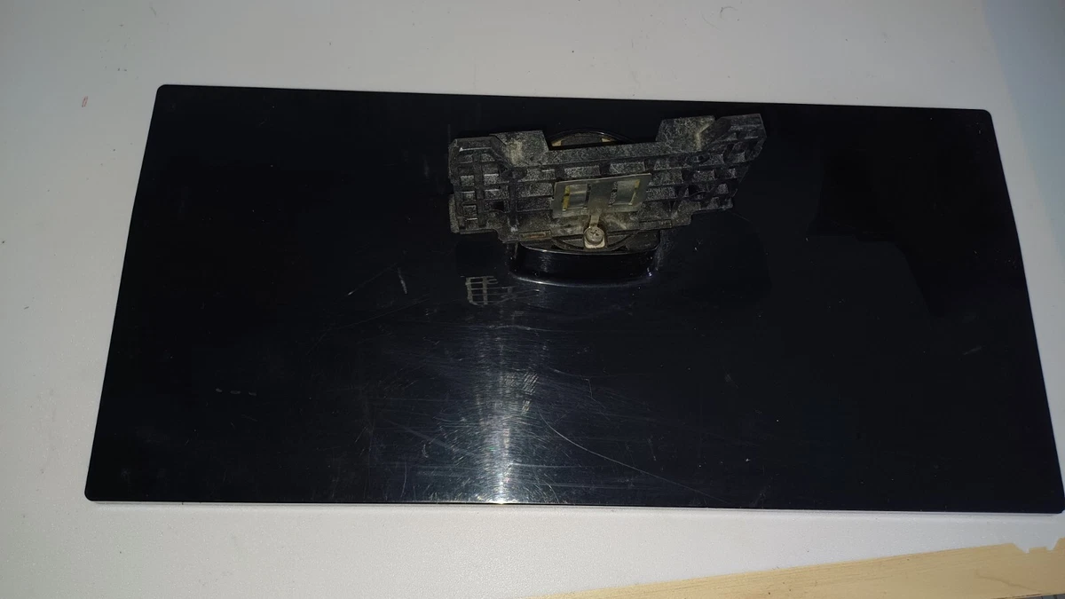 Supporto TV Da Tavolo In Vetro Lucido Nero Per LG 43LH604V, Base Compatibile Fino A 55 Pollici