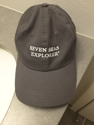 Regent Seven Seas Cruises Hat Adult Unisex Gray Strap Back Cap Adjustable
