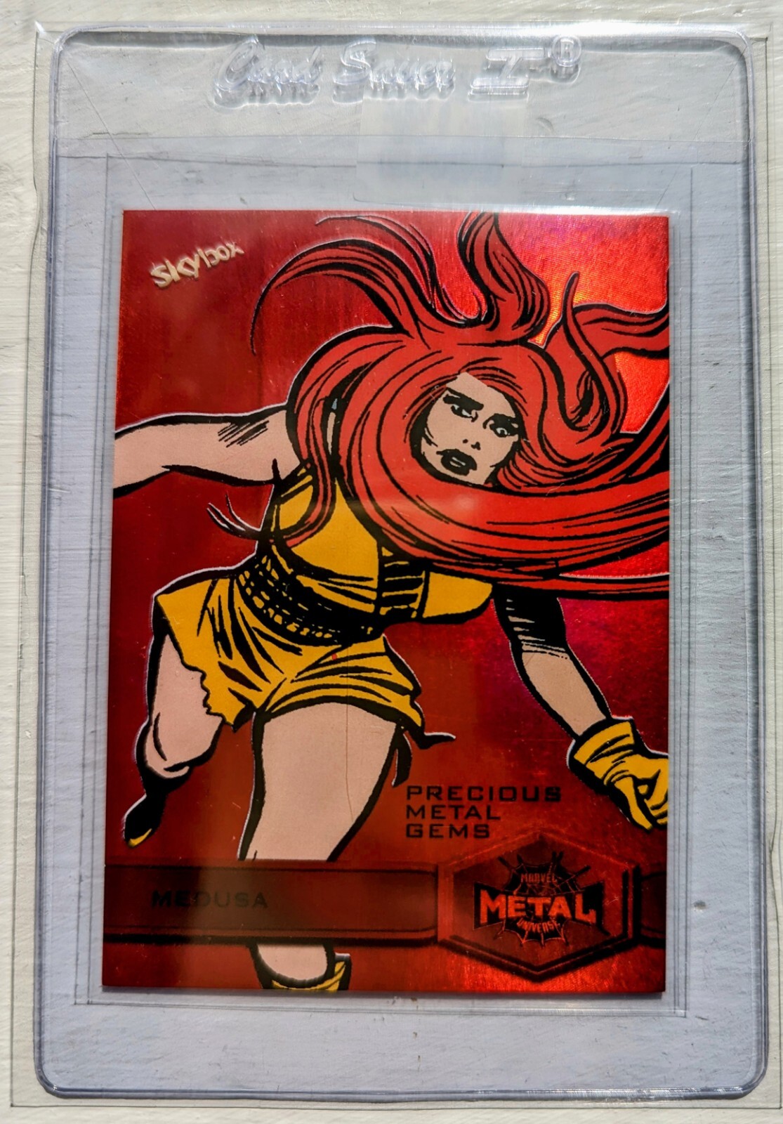 2022 Marvel Metal Universe Spider-Man High Series PMG Red 55/100 Medusa #151