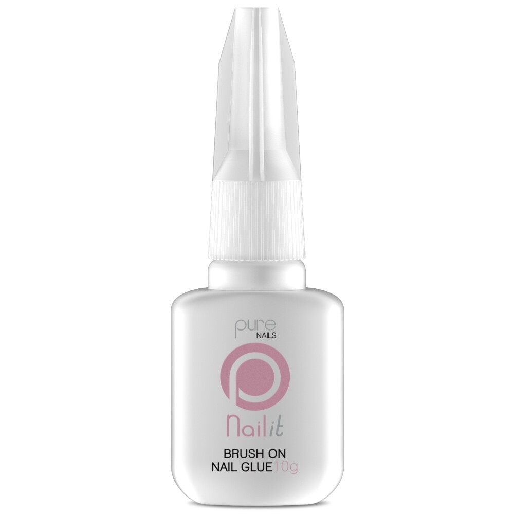 Pure Nails Instant Brush On Nail Glue Adhesive Nail Art Acrylic False Tips - 10g