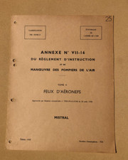 Manuel Avion Vampire Mk 53 Mistral - Annexe n° VII-16 - Tome II Feux d'aéronefs 
