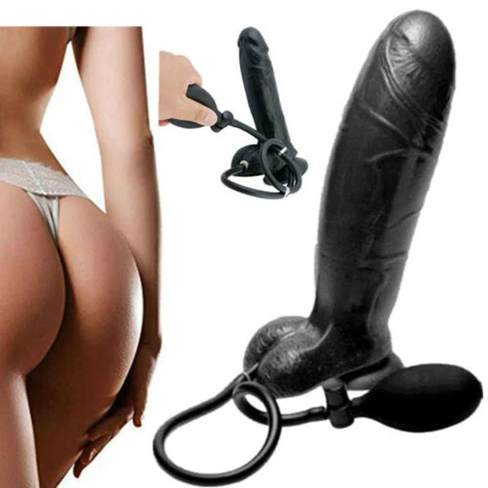 Consolador Inflable-Ventosa-Realista-Bomba de Pene-Anal Vaginal-Juguete Sexual-Pareja Foto 2 de 4