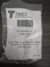 N Male connector for 1/4" LMR-240 (EZ-240-NMH-X)