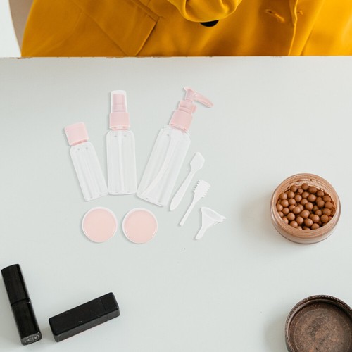 Offres Lot de bouteilles vides cosmétiques bouteilles de toilette rechargeables voyage transparent