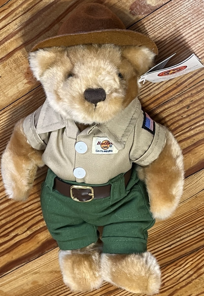 Hard Rock Cafe GATLINBURG 2005 Park Ranger Teddy Bear 10