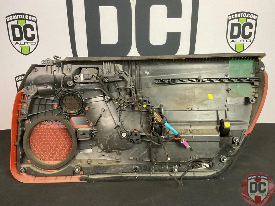 2005-2012 Porsche 911 997 Left Door Panel Leather Black Terracotta 125202 - Image 4 of 4