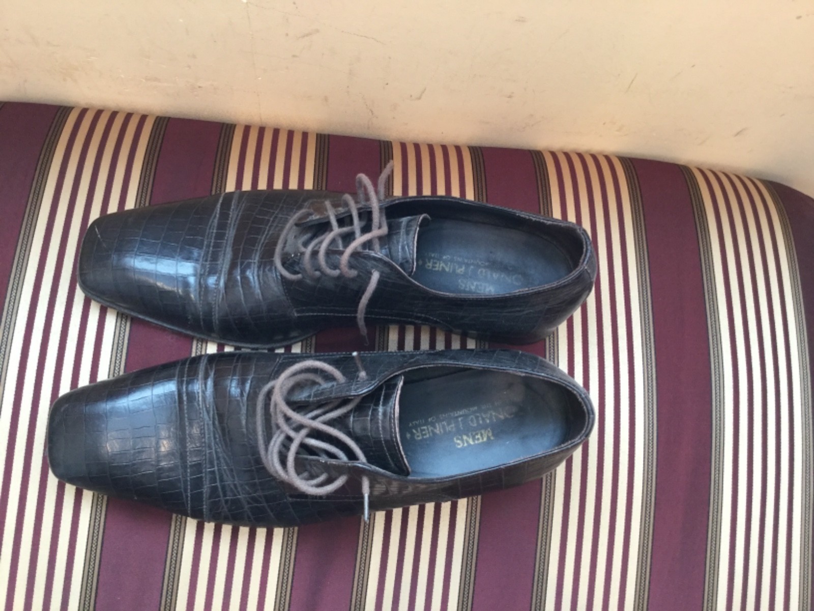 LOTTO DI SCARPE DA UOMO DONALD J.PLINER IN PELLE TAGLIA 91 2