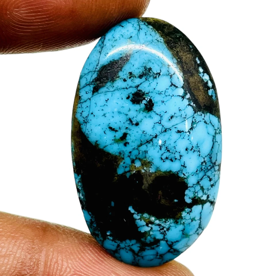 49.80 Cts Natürlich Türkis 33.5x20mm Oval Top Qualität Lose Unbehandelt - Bild 2 von 4