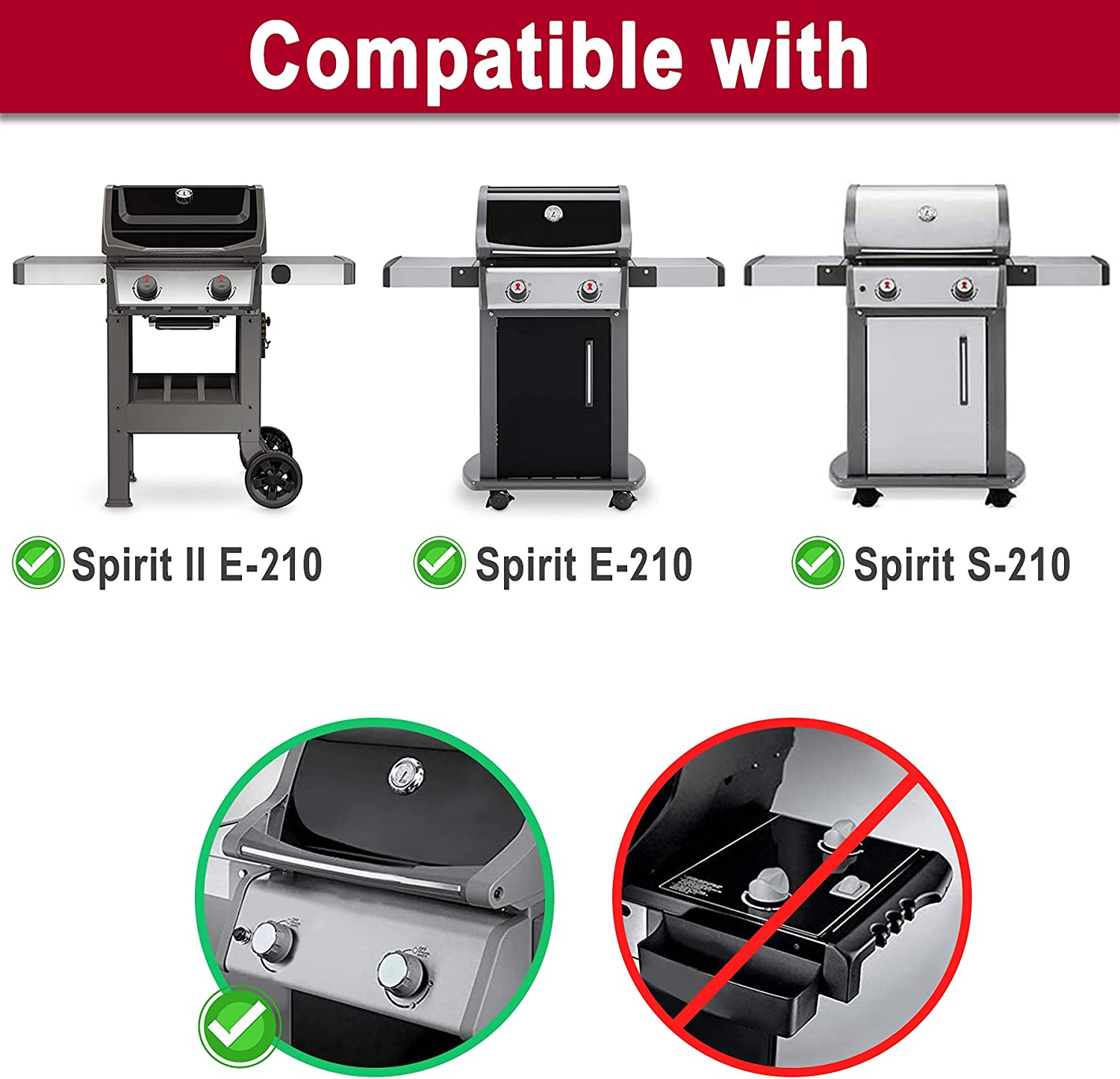 Flavorizer Bars Porcelain Heat Plates for er Spirit 200 Front