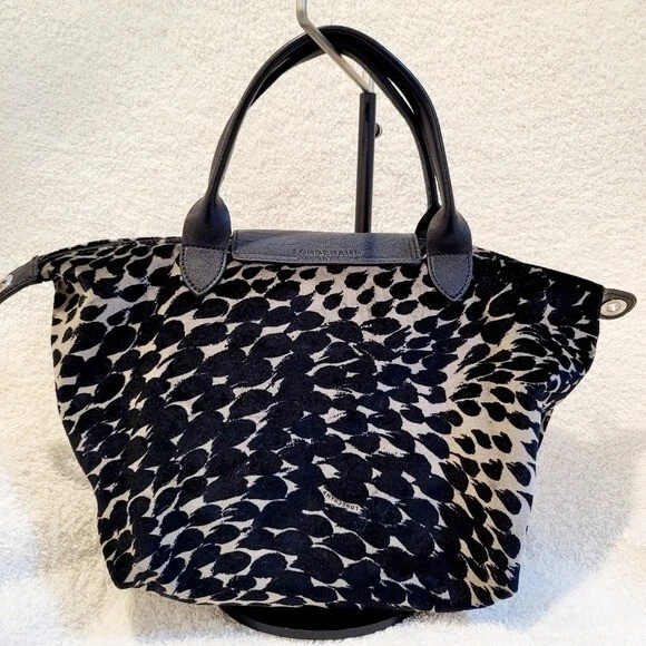 Longchamp Le Pliage Velvet Print Tote Bag Limited edition eBay
