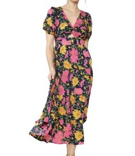 Entro Floral Print Maxi Dress Size L