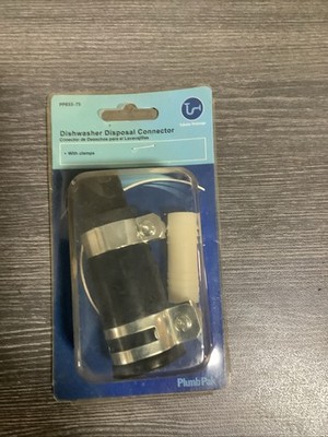 Plumb Pak PP855-75 Dishwasher to Disposal Connector with Clamps NOS
