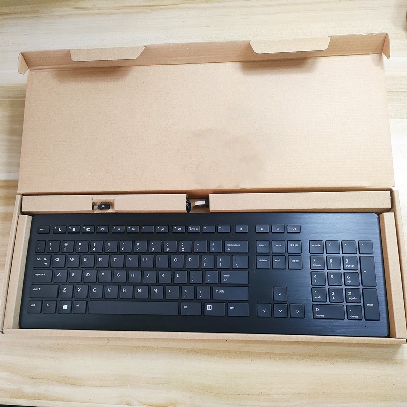 US layout black wireless keyboard for HP link5 Charging keyb