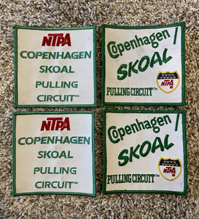 Vintage Copenhagen Skoal Pulling Circuit NTPA Sew On Embroidered Patch Lot