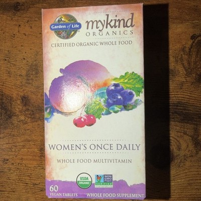 Organic Mankind Women once daily  60 Vegetarian Tablets. Whole Foods supplement.