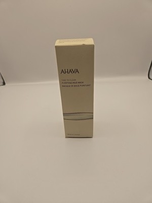 AHAVA Time to Clear Purifying Mud Mask Detoxify 100 ml / 3.4 fl oz Exp 03/2027