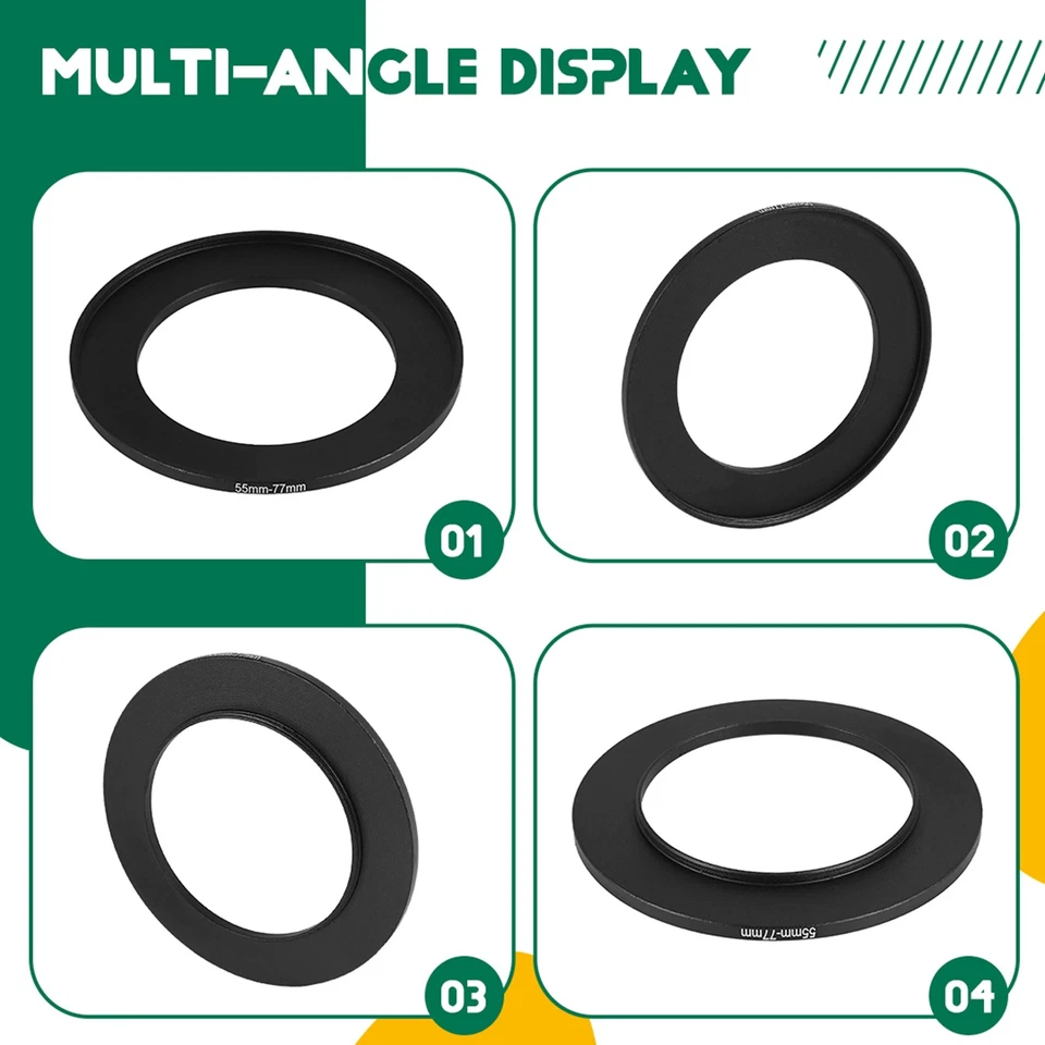 Metal 55mm-77mm Camera Step    Adapter 55-77 W5G44263 - Image 4 of 4