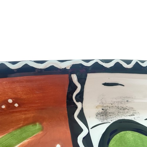Joanne delomba für Lotus Eicheln & Blätter Keramik Art Deco großes Serviertablett - Bild 12 von 13