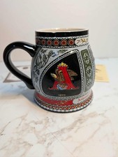 Anheuser Busch Historical A & Eagle Beer Stein 1872 W/ TIN BOX 1992