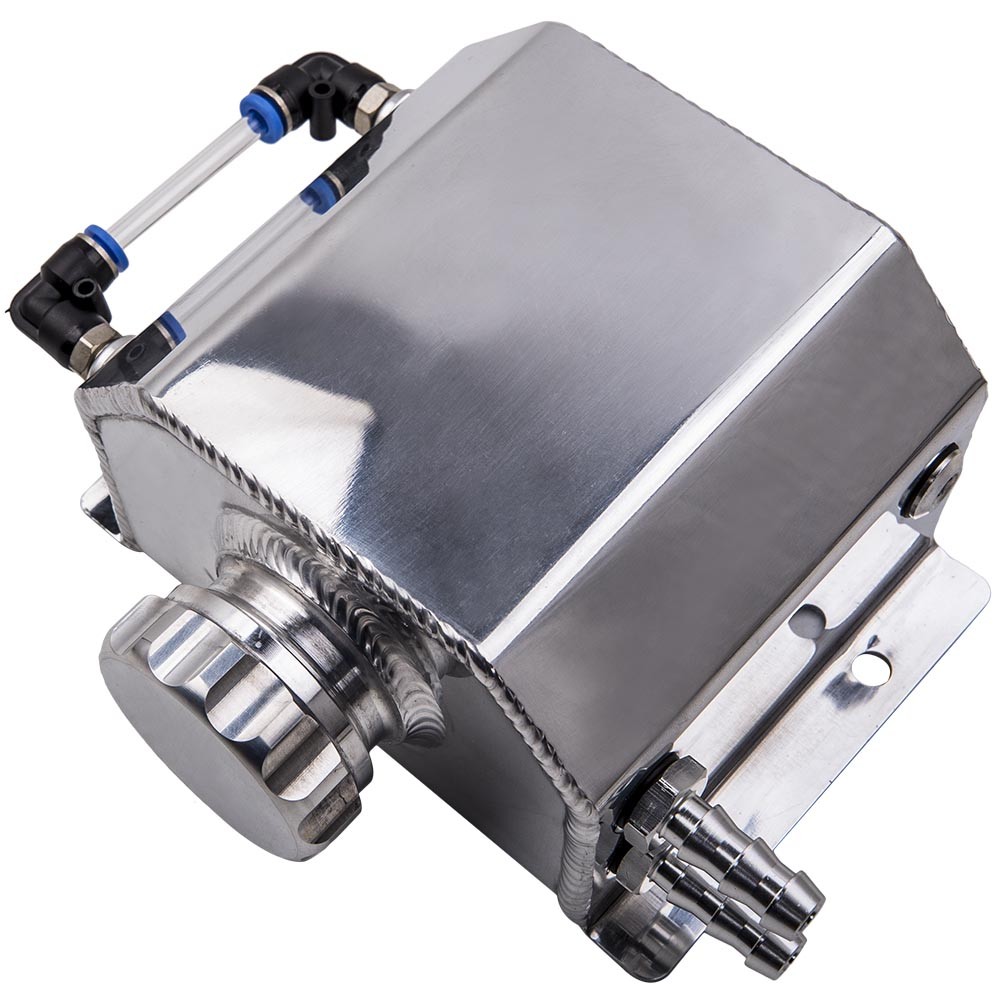 ⭐⭐⭐⭐⭐ Universal 1000ml Aluminium Oil Catch Can Breather Tank Bottle Reservoir