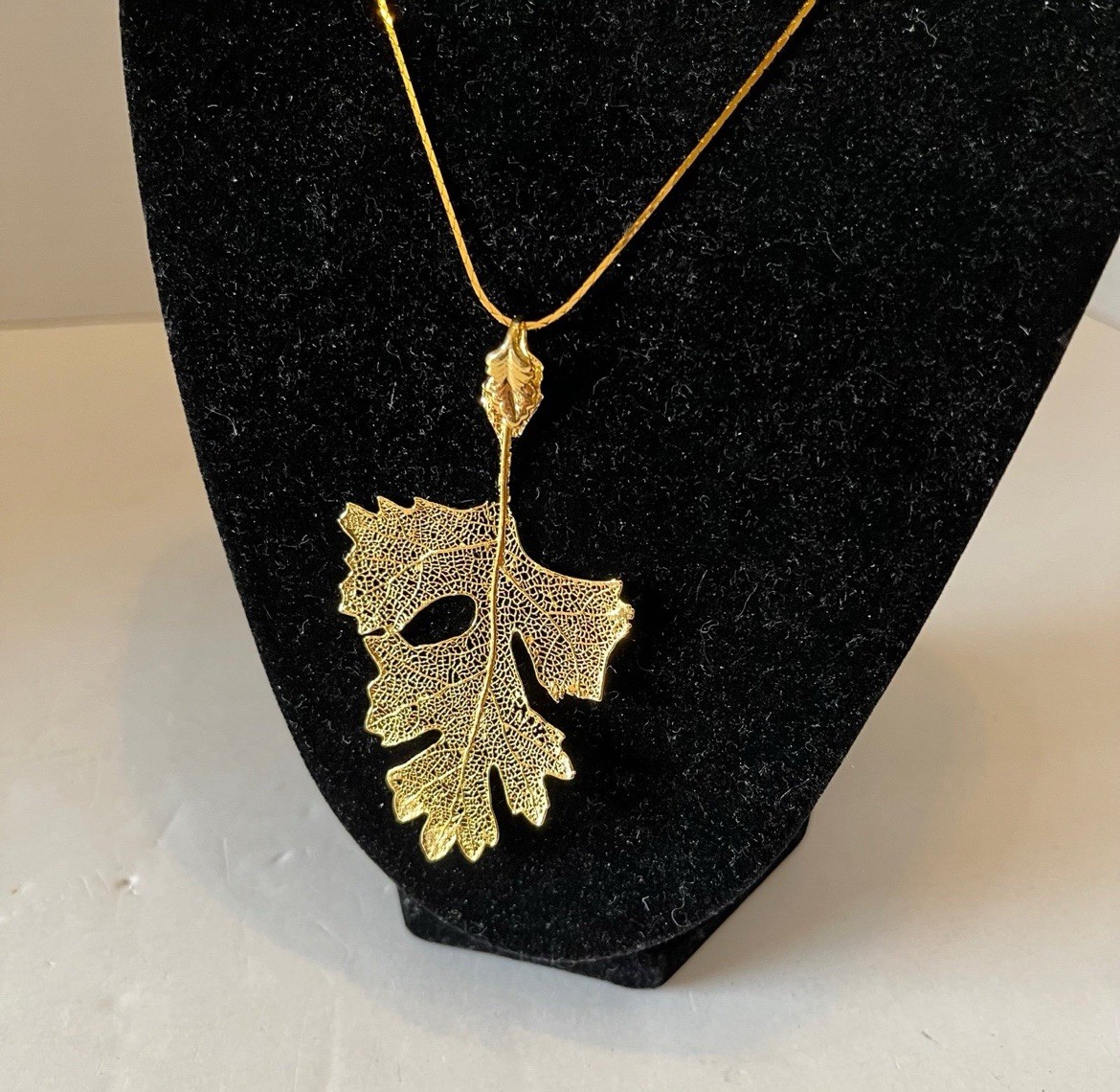 Vintage Natures Jewelry 24K Gold Dipped Genuine L… - image 2