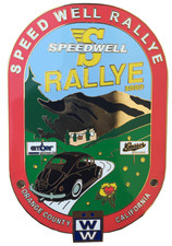 2009 Speedwell Rallye Event Car Badge - Vw Volkswagen Car Show Air Cooled