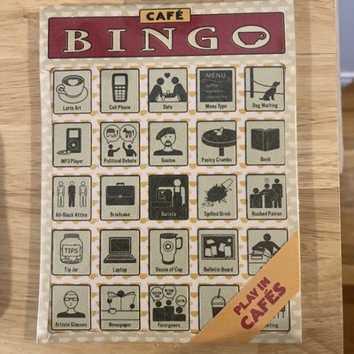 NEW NIP CAFE Bingo sealed fun novelty game Knock Knock brand paper
