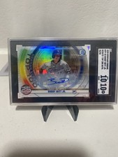🚀2020 Bowman Chrome Bobby Witt Jr Scouts Top 100 RC SGC Auto 10/10  #25/50🚀 