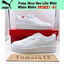 Puma Skye Neo Lite Wide White White 392831-01 Men's Size
