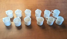 1/6 scale model WW2 British mugs x 12
