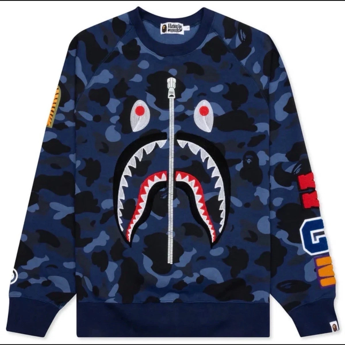 A Bathing Ape Blue Sweatshirts for Men Just Listed 2026