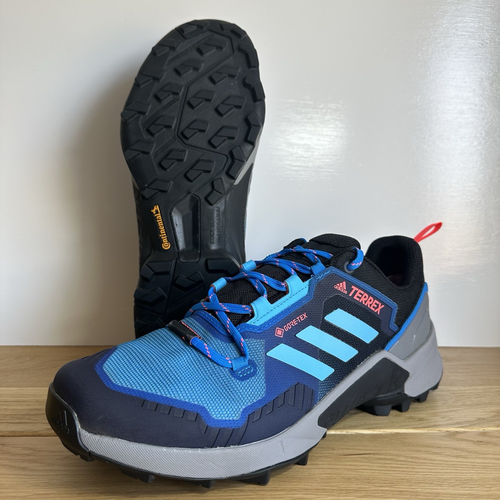 Adidas Terrex Para Hombres Swift R3 Goretex Zapato de Senderismo Trail Running Azul - Talla UK11