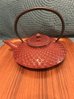 Bredemeijer 42oz Xilin Cast Iron Tea Pot | Red - Gorgeous