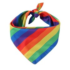 Tinsow Multi-Purpose Bandanas Bibs Rainbow Dog Kerchief LGBT Pride Day Dog C...