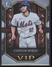 2025 Bowman #VIP-17 Carson Benge Very Important Prospects New York Mets