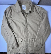 Vintage GAP Jacket Mens Medium Khaki Canvas Cotton Barn Chore Workwear Y2K