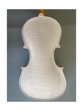 1x Unfinished Violin 4/4 full size for Stradivari model Tiger Flame Maple bac...
