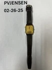 Vintage Seiko Watch Men Gold Tone Gold Dial Analog Digital Parts Not Working