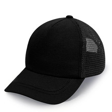 Baby Baseball Cap with Mesh Toddler Baseball Hat Infant 12-24 Months Black