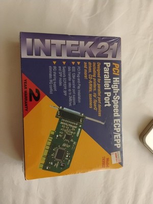 INTEK21 PCI High-Speed ECP/EPP Parallel Port TK9902 - SEALED - New in Box