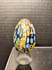 Murano Millefiori Easter Egg Paperweight w/ stand — photo 4