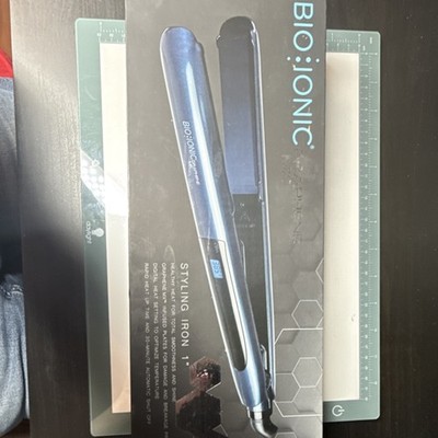 Bio Ionic Graphene MX Styling Iron 1'' Flat Iron Blue Digital Display