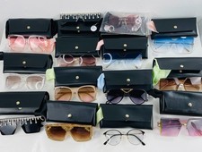 Lot 14 Fashion Sunglasses In Cases With Cleaning Cloths New Reselling
