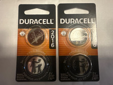2X 2016 DURACELL Lithium Battery CR2016 2016 KCR2016 - NEW 2034 EXPO DATE