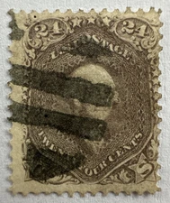 US 1862 Sc# 70 Used 24c Washington Stamp