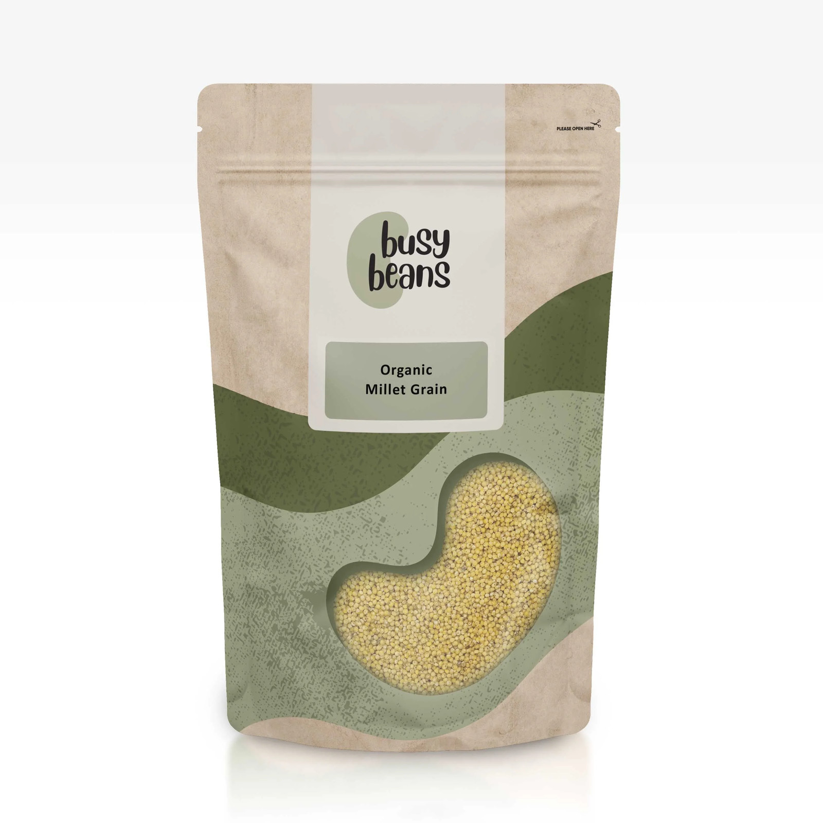 Organic Millet Grain -Certified Organic- by Busy Beans Organic (500g)