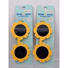 Babiators Baby Sunglasses 0-2Y Little Suns Yellow UV Protection Unisex NEW 2PACK