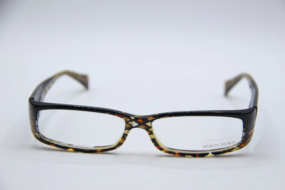 НОВЫЙ ALAIN MIKLI AL0412 G02T ЖЕЛТЫЙ ЧЕРНЫЙ ПОДЛИННЫЙ ОПРАВЫ ОЧКИ 54-14 - Изображение 2 из 4